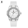 PLAYBOY Women's Luxury Diamond Bezel Watch | Elegant Quartz Timepiece